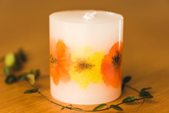 lala salama ボタニカルキャンドル【コスモス】